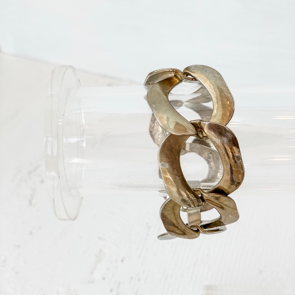 Metal Link Bracelet (vintage materials)